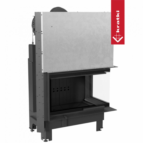 MBO/P/BS/G, Г-образное стекло справа, гильотина (MBO/P/BS/G черная футеровка)